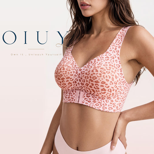 OIUY | Womens Jelly Bras Wireless Comfortable Soft Push Up Bralettes Seamless Tshirts Bras Deep V Everyday Bras